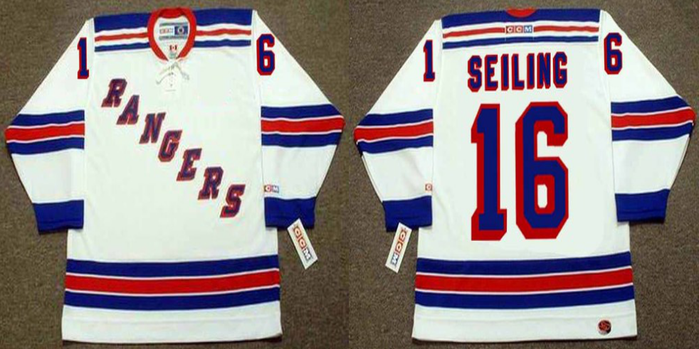 2019 Men New York Rangers #16 Seiling white CCM NHL jerseys->new york rangers->NHL Jersey